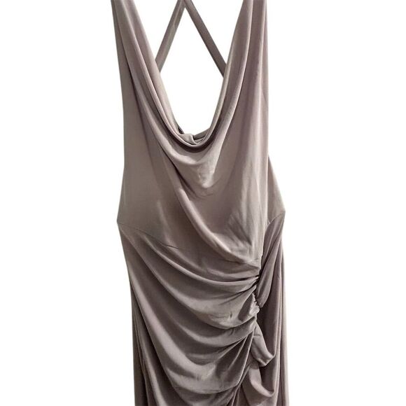 Pretty Little Thing Women's Lilac Draped Back Mini Dress Size 2 - Picture 2 of 12